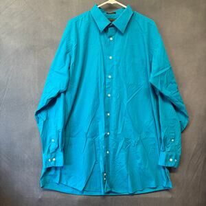 Alexander Julian Colours 2XLT Shirt Button Down Blue Single Needle Tailoring
